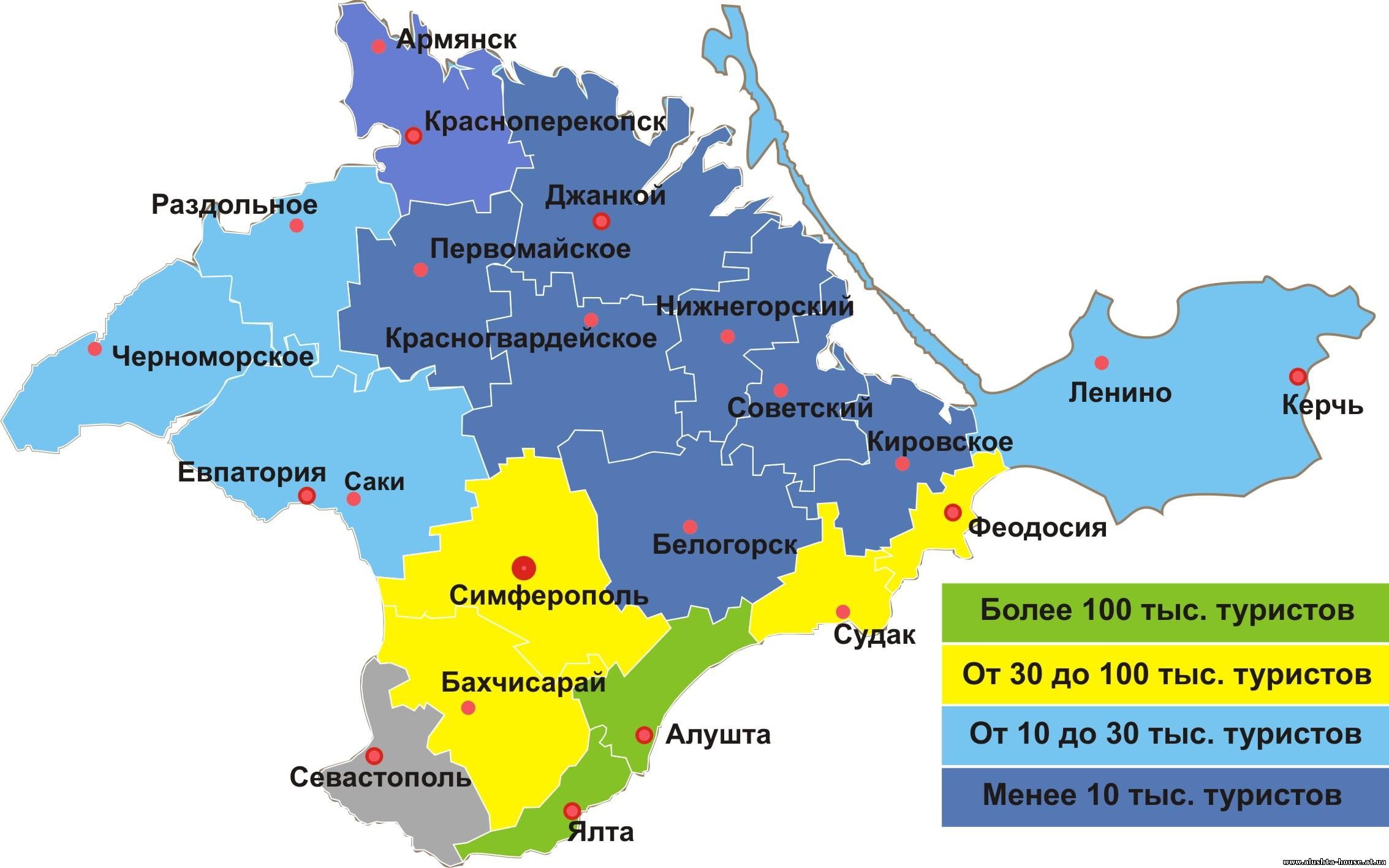 Аренда жилья для отдыха в городе Алушта - Информация про Алушту